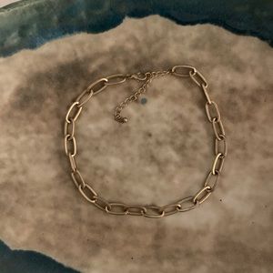 Gold chain link necklace